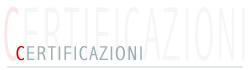 Certificazioni
